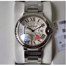 Ballon Bleu De Cartier W69012Z4 42MM Acier inoxydable Cadran argenté