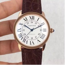 Ronde Solo De Cartier W6701010 42MM Or rose Cadran blanc