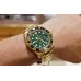 Réplique Montre Rolex GMT Master II En Or Jaune 18 Carats Avec Cadran Vert 116718LN