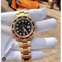 Réplique Montre Rolex GMT-Master II Or Jaune 116758 SARU