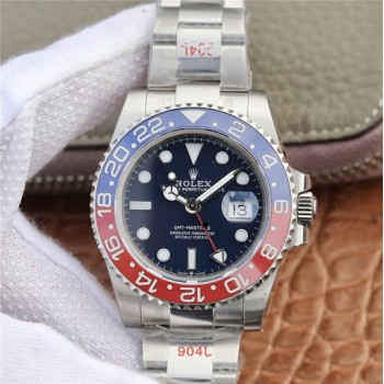 Réplique Montre Rolex GMT-Master II En Or Blanc Pepsi Oyster 126719BLRO-0003