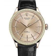 Réplique Montre Rolex Cellini Time Everose Gold 50705RBR