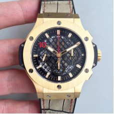 Réplique Hublot Big Bang Aero Bang Gold 311.PX.1180.GR cadran squelette noir en or jaune