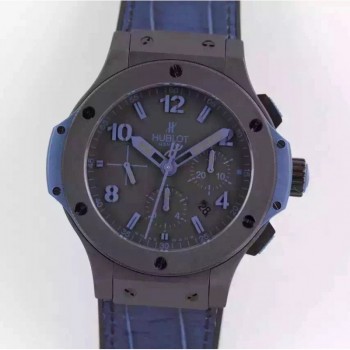 Réplique Hublot Big Bang tout noir bleu 301.CI.1190.GR.ABB09 cadran noir en céramique