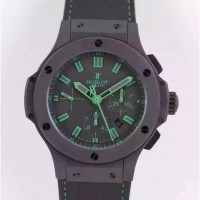 Réplique Hublot Big Bang tout noir vert 301.CI.1190.GR.ABG11 cadran noir en céramique