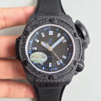 Réplique Hublot Big Bang King Power Musee Oceanographique Monaco 731.QX.1140.RX cadran noir en fibre de carbone