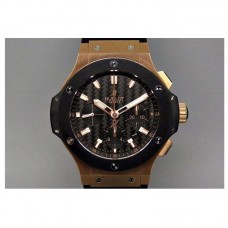 Réplique Hublot Big Bang cadran en fibre de carbone en or rose