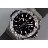 Réplique Hublot Big Bang lunette en acier inoxydable diamants