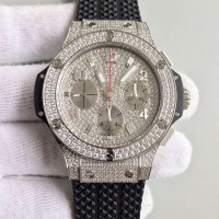 Réplique Hublot Big Bang Steel Full Pave 341.SX.9010.RX.1704 Acier inoxydable Diamants Diamond Dial