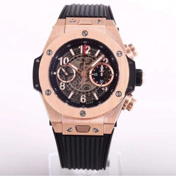 Réplique Hublot Big Bang Unico King Gold 411.OX.1180.RX cadran squelette en or rose