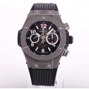 Réplique Hublot Big Bang Unico Titanium 411.NX.1170.RX cadran squelette en titane