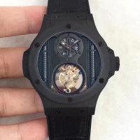 Réplique Hublot Big Bang Vendome Tourbillon All Black 305.CI.0009.GR BM cadran noir en céramique