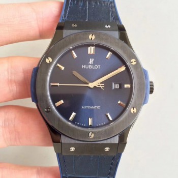 Réplique Hublot Classic Fusion Ceramic Blue 511.CM.7170.LR SR Ceramic Blue Dial