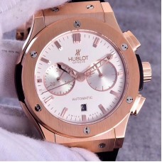 Réplique Hublot Classic Fusion Chronograph King Gold Opalin 521.OX.2611.LR Cadran argenté en or rose