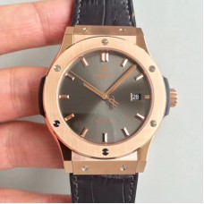 Réplique Hublot Classic Fusion Grey King Gold 511.OX.7081.LR Cadran Gris Or Rose