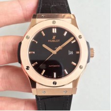 Réplique Hublot Classic Fusion King Gold 511.OX.1181.LR Cadran noir en or rose