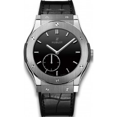 Réplique Hublot Classic Fusion Classico Ultra-Mince Titane Noir Brillant Cadran 515.NX.1270.LR