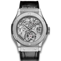 Réplique Hublot Classic Fusion Tourbillon Cathédrale Répétition Minutes Titane 504.NX.0170.LR