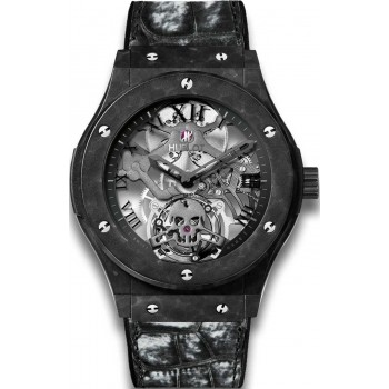 Réplique Hublot Classic Fusion Tourbillon Black Skull 505.UC.0140.LR.SKULL