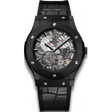 Réplique Hublot Classic Fusion Classico Ultra-Mince Tout Noir 45mm 515.CM.0140.LR