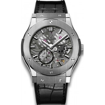 Réplique Hublot Classic Fusion squelette ultra-fin titane 45mm 515.NX.0170.LR