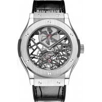 Réplique Hublot Classic Fusion Squelette Tourbillon Titane 45mm 505.NX.0170.LR