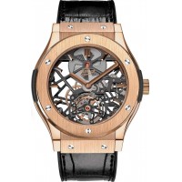 Réplique Hublot Classic Fusion Squelette Tourbillon King Gold 45mm 505.OX.0180.LR