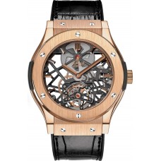 Réplique Hublot Classic Fusion Squelette Tourbillon King Gold 45mm 505.OX.0180.LR