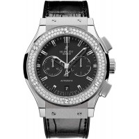 Réplique Hublot Classic Fusion Chronographe Titane Diamants 45mm 521.NX.1170.LR.1104