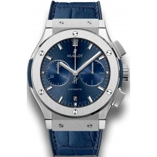 Réplique Hublot Classic Fusion Bleu Chronographe Titane 45mm 521.NX.7170.LR