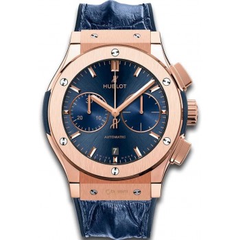 Réplique Hublot Classic Fusion Bleu Chronographe Roi Or 45mm 521.OX.7180.LR