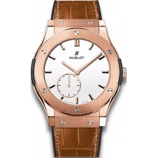 Réplique Hublot Classic Fusion Ultra-Thin King Or Blanc Brillant Cadran 515.OX.2210.LR