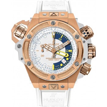 Réplique Hublot King Power Oceanographic 1000 King Or Blanc 48mm 732.OE.2180.RW