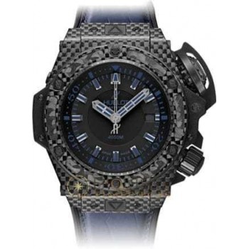 Réplique Hublot King Power Oceanographic 4000 Tout Noir Bleu 48mm 731.QX.1190.GR.ABB12