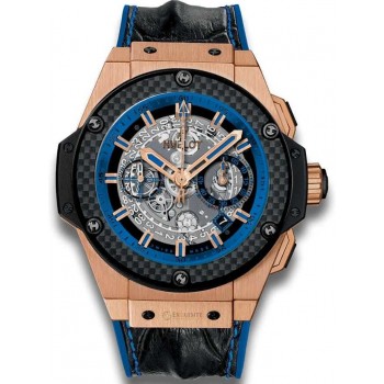 Réplique Hublot King Power Unico Or et Bleu 701.OQ.0119.HR