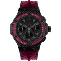 Réplique Hublot Big Bang Carbon Lunette Baguette Rubis 44mm 301.QX.1730.HR.1902