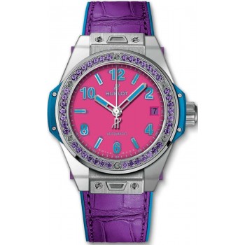 Réplique Hublot Big Bang One Click Pop Art Acier Violet 465.SV.7379.LR.1205.POP16