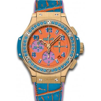 Réplique Hublot Big Bang Pop Art Or Jaune Bleu 341.VL.4789.LR.1207.POP15