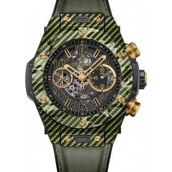 Réplique Hublot Big Bang Unico Italia Indépendant Vert 411.YG.1198.NR.ITI16