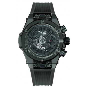 Réplique Hublot Big Bang Unico Saphir Tout Noir 411.JB.4901.RT