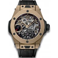 Réplique Hublot Big Bang Tourbillon Réserve de marche 5 jours Full Magic Gold 405.MX.0138.RX