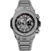 Réplique Hublot Big Bang Unico Pavé Titane Bracelet 411.NX.1170.NX.3704