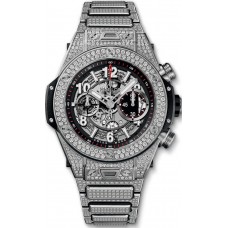 Réplique Hublot Big Bang Unico Pavé Titane Bracelet 411.NX.1170.NX.3704