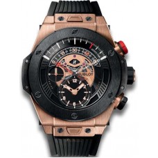 Réplique Hublot Big Bang Unico Bi-Rétrograde Chrono King Gold Céramique 413.OM.1128.RX