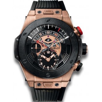 Réplique Hublot Big Bang Unico Bi-Rétrograde Chrono King Gold Céramique 413.OM.1128.RX