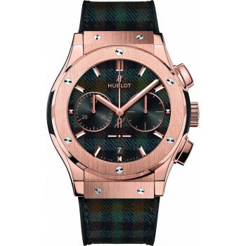 Réplique Hublot Classic Fusion Italia Independent King Gold Tartan 521.OX.2705.NR.ITI17