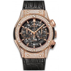 Réplique Hublot Classic Fusion Aerofusion King Gold Pave 525.OX.0180.LR.1704