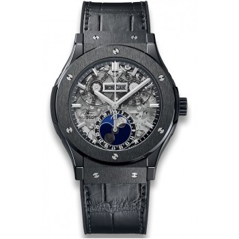 Réplique Hublot Classic Fusion Aerofusion Moonphase Black Magic 517.CX.0170.LR