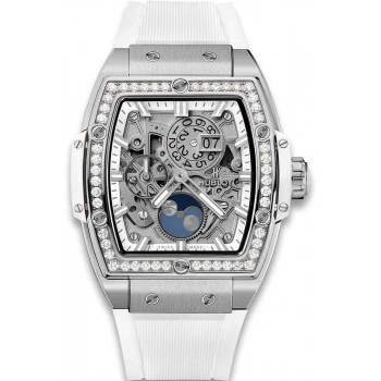 Réplique Hublot Spirit of Big Bang Phase de Lune Titane Diamants Blancs