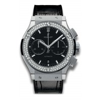 Réplique Hublot Classic Fusion Chronographe Titane Diamants 521.NX.1171.LR.1104